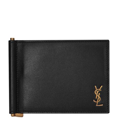 yves saint laurent wallet with paper money clip|saint laurent clip wallet.